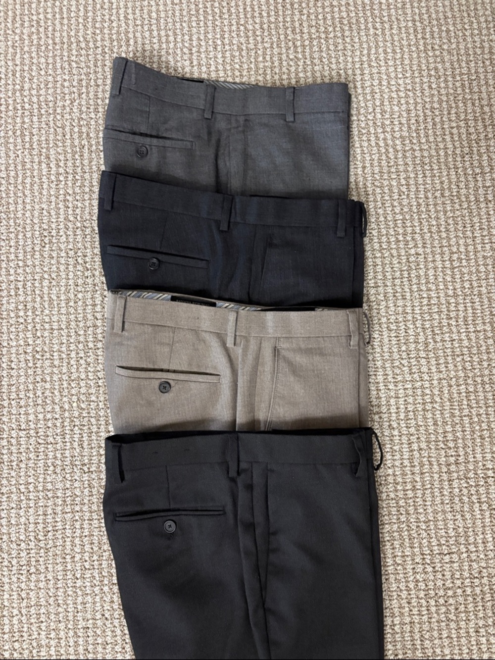 Men's Banana Republic Dress Pants Tailored Slim Fit 31x32 Lot of 4